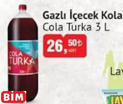 COLA TURKA  GAZLI İÇECEK KOLA